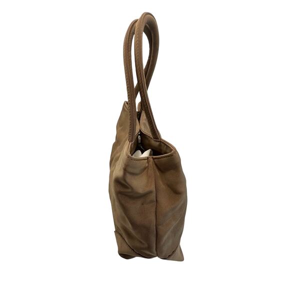 Bottega Veneta Brown Nylon Mini Bag with Mirror - Picture 3 of 16